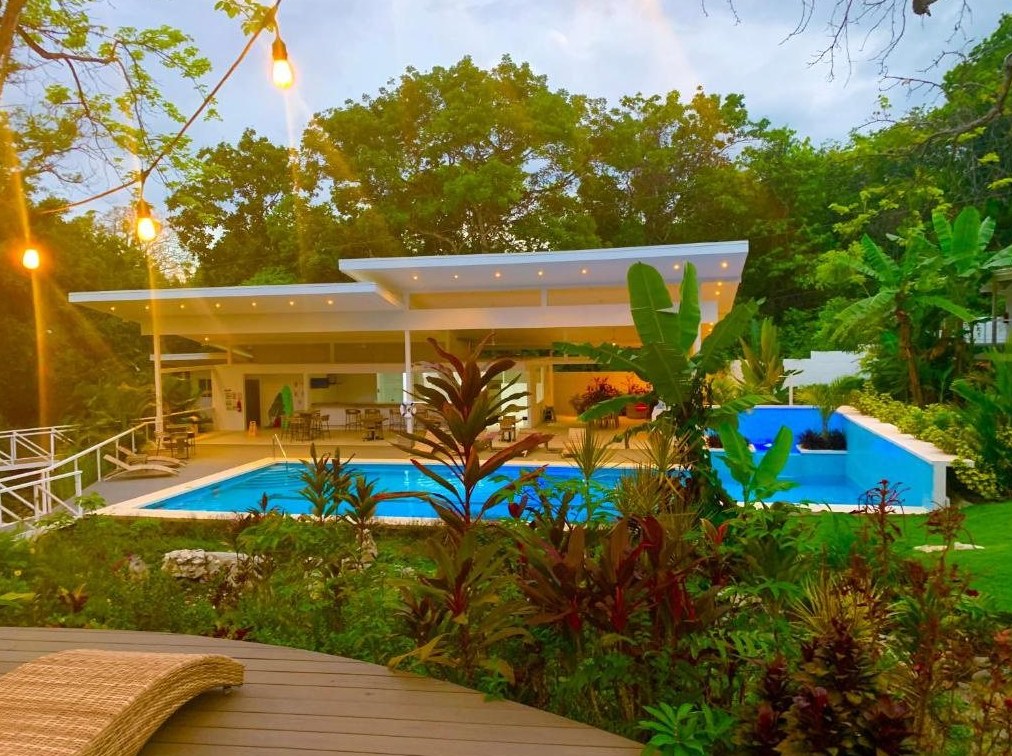 Private pool shared by the Serenity Suites
