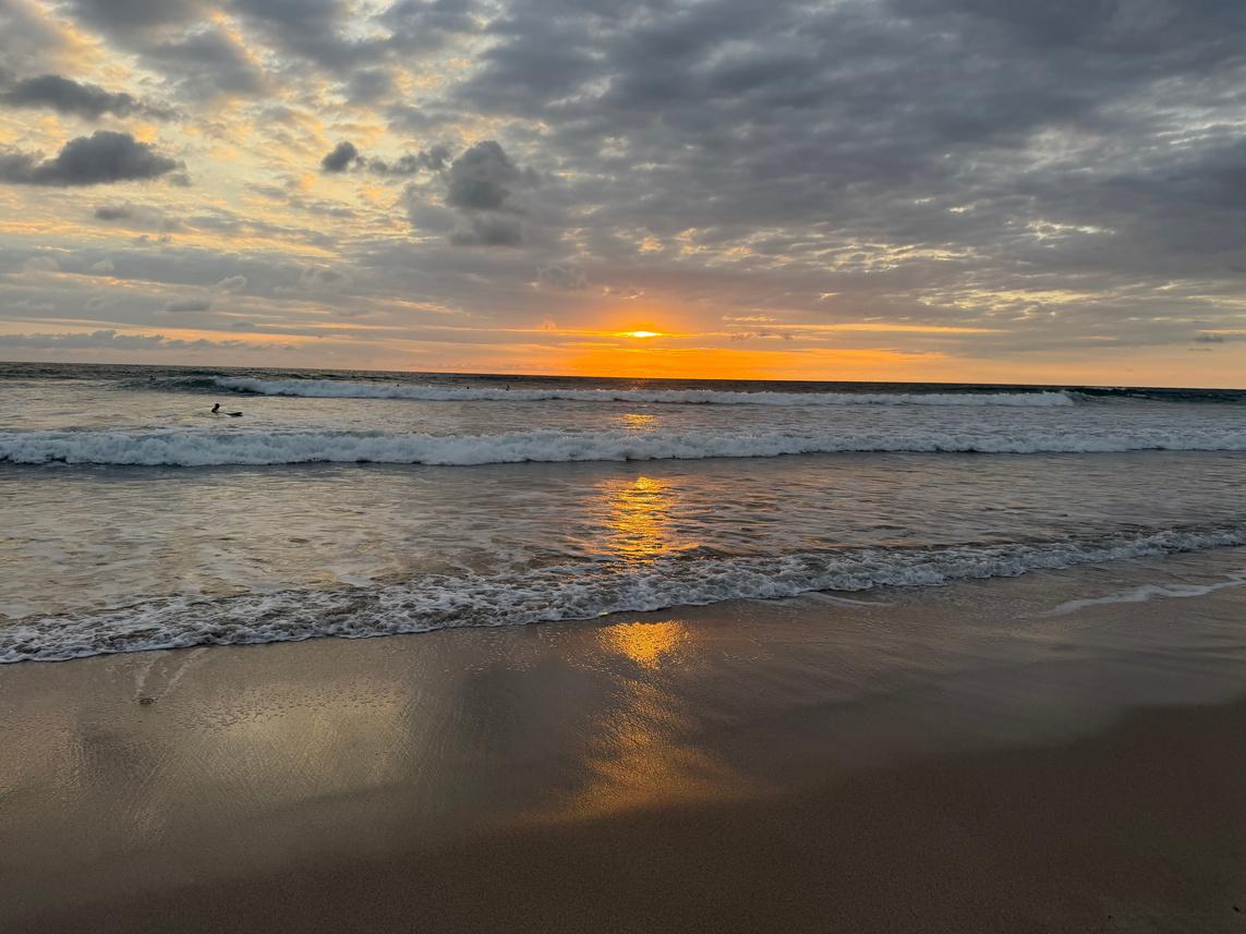 Sunset over the Pacific at Montezuma